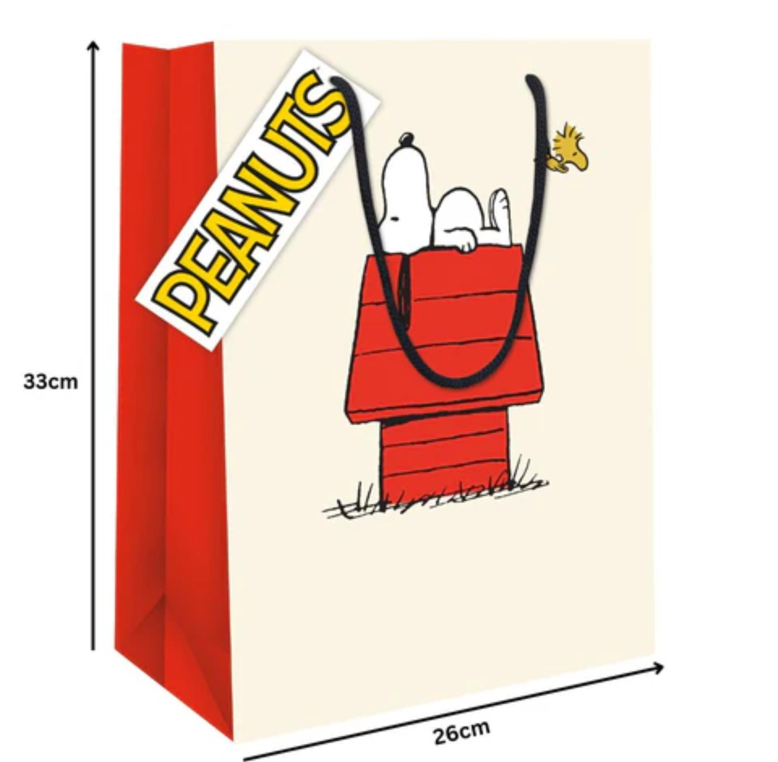 Danilo Promotions Ltd Peanuts Snoopy Gift Bag - Medium Size | Recycled Material | Birthday Celebration 3