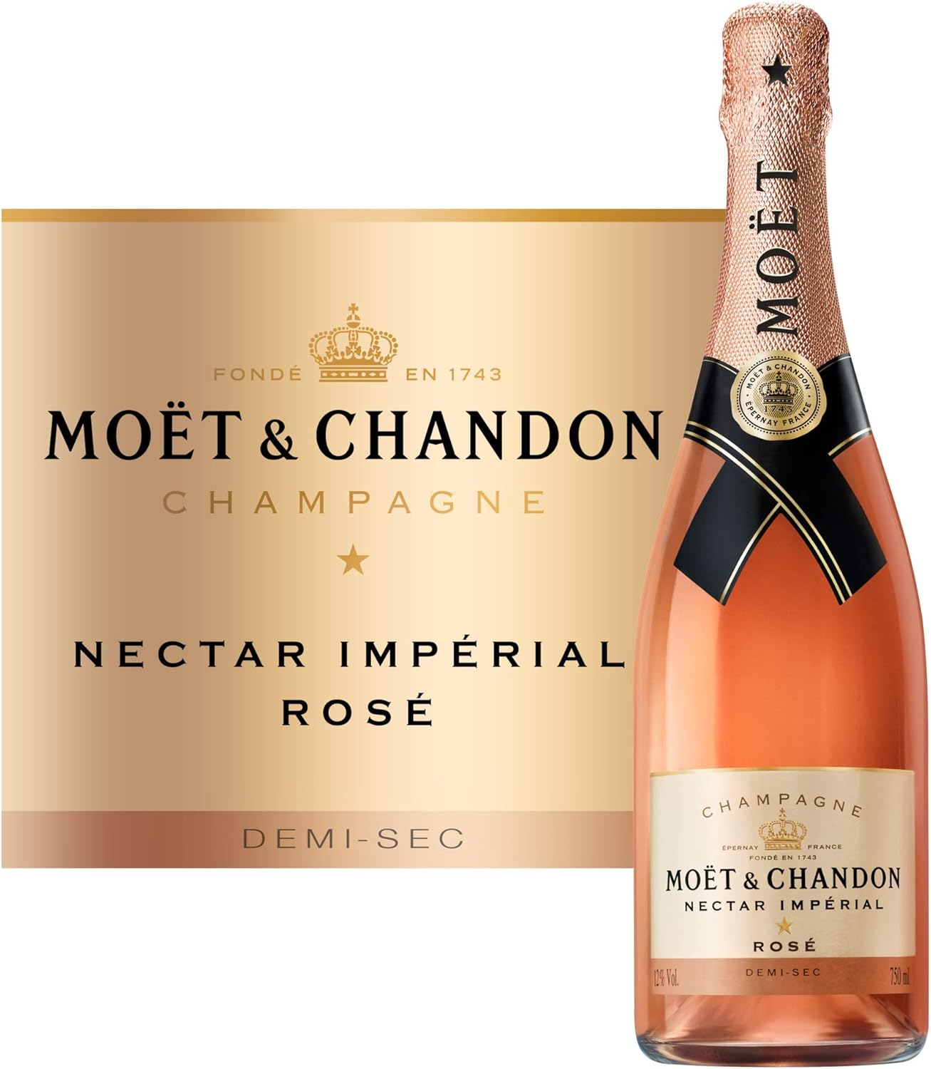 Moët & Chandon Nectar Impérial Rosé Champagne Non-Vintage, 75 cl 2