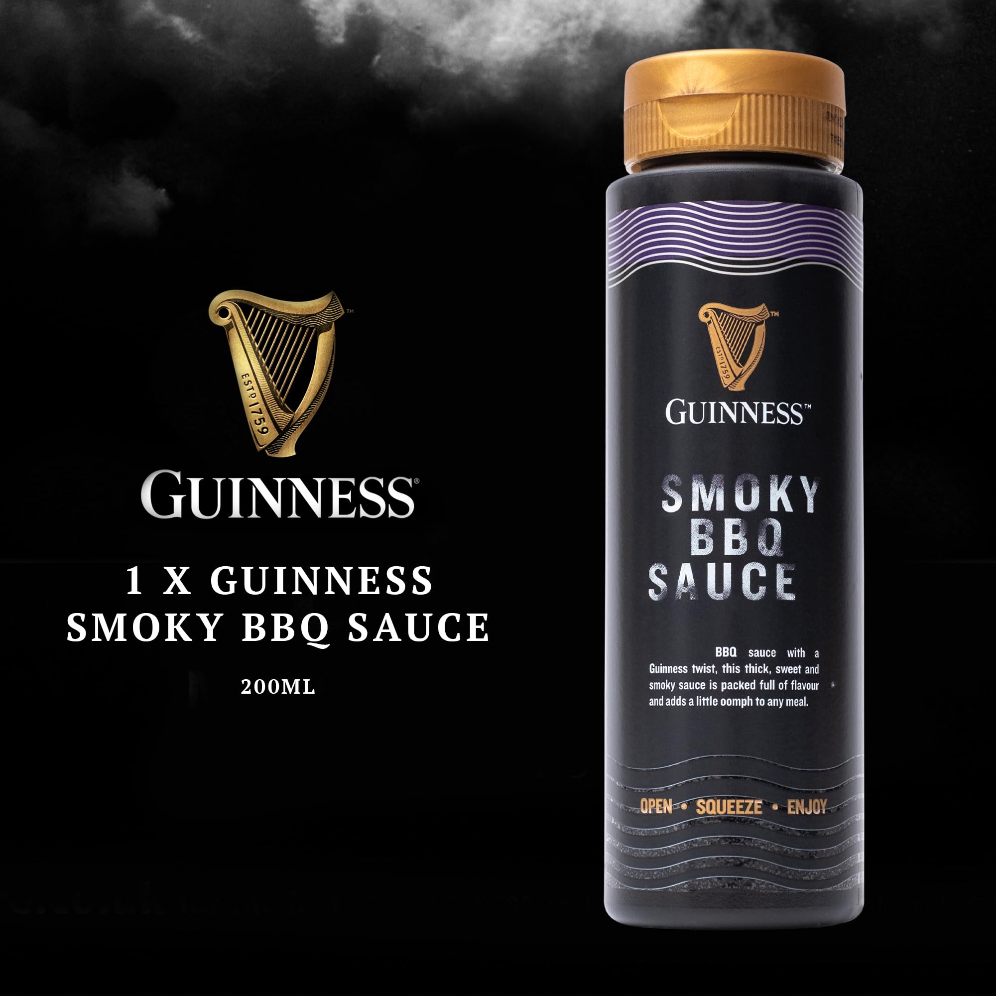 Guinness - Duo Barbecue Sauces Gift Set with Smoky BBQ Sauce & Tomato Ketchup 12