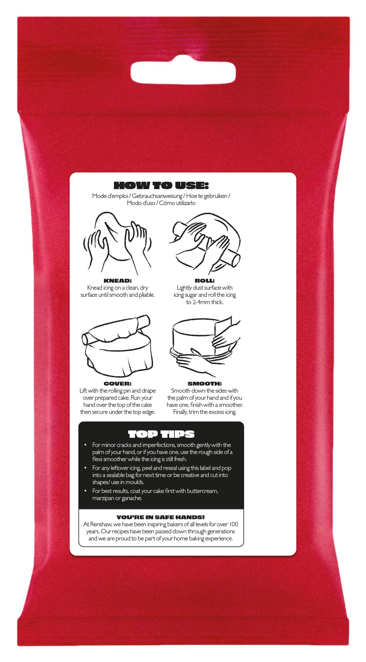 Renshaw Jet Black Just Roll With It Fondant Icing - Ready to Roll | 1 kg 3