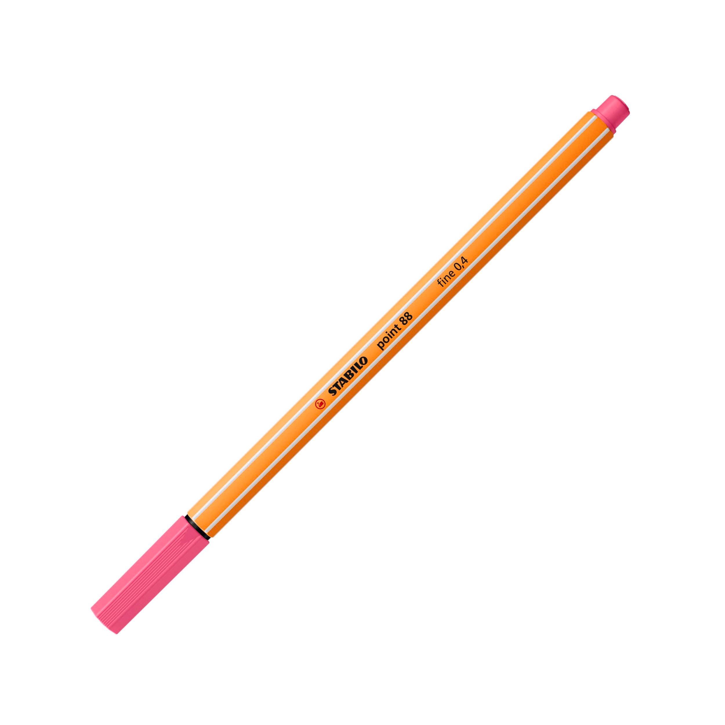 STABILO point 88 Fineliner - 0.4mm Metal Tip, Assorted Pastel Shades | 8 Count Wallet 2