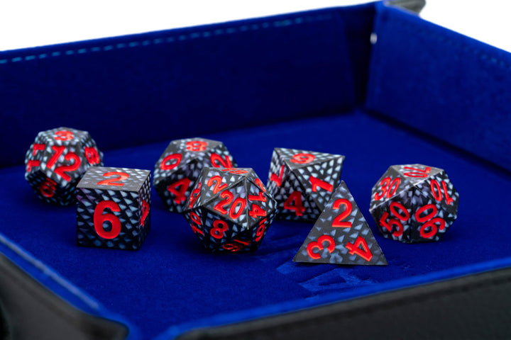 Metallic Dice Games Dragon Storm Black Dragon Scales Liquid Core Dice Set