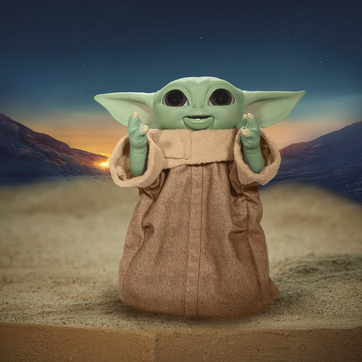Star Wars Galactic Snackin' Grogu 9,25 Zoll großes animatronisches Spielzeug mit über 40 Sounds