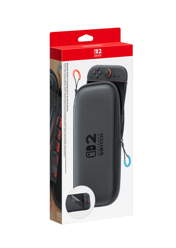 Nintendo Switch 2 Carrying Case and Screen Protector - Protective Case with Screen Guard & Cleaning Cloth