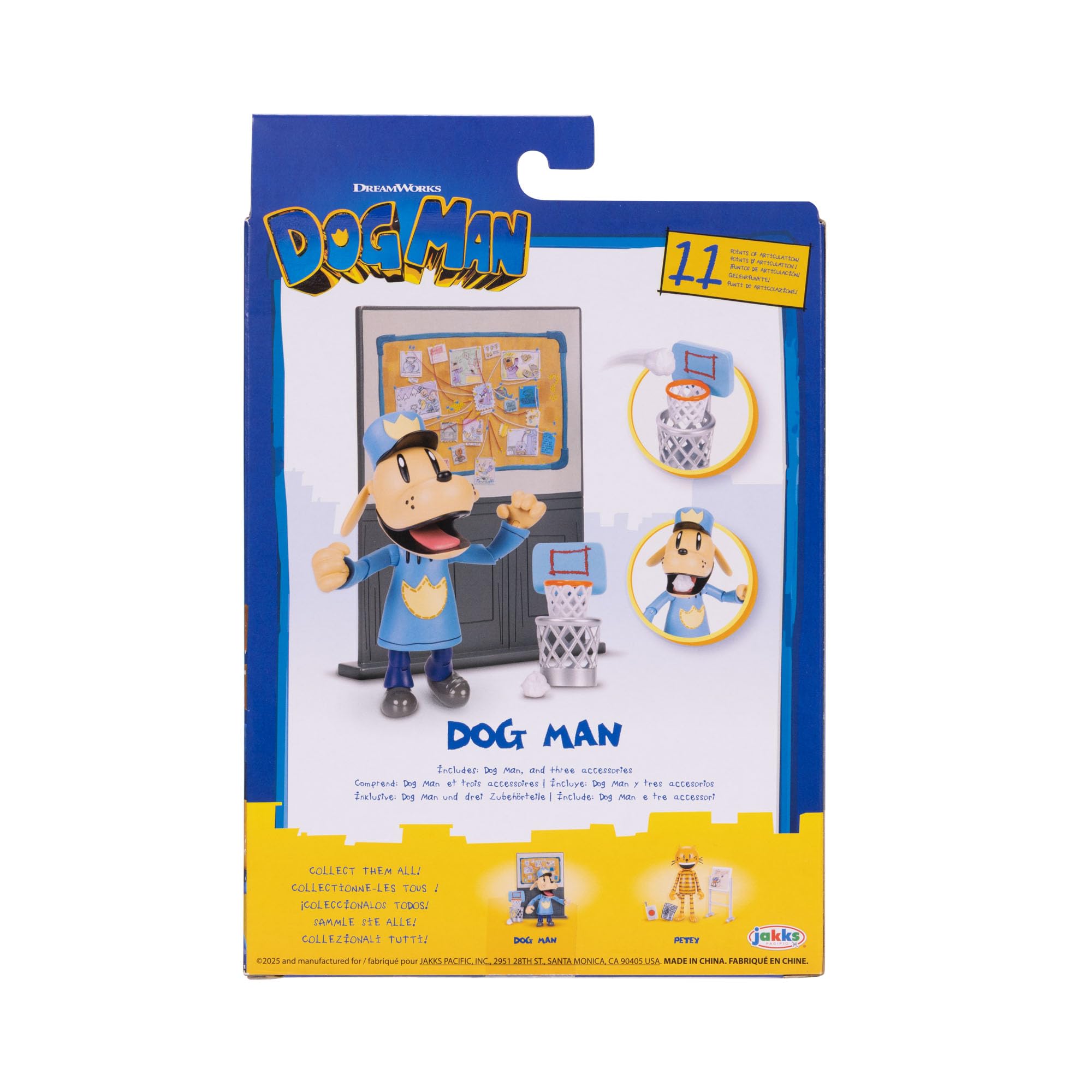 Dog Man Articulated Action Figure 5' / 12.7cm with 3 Accessories by Jakks Pacific 5