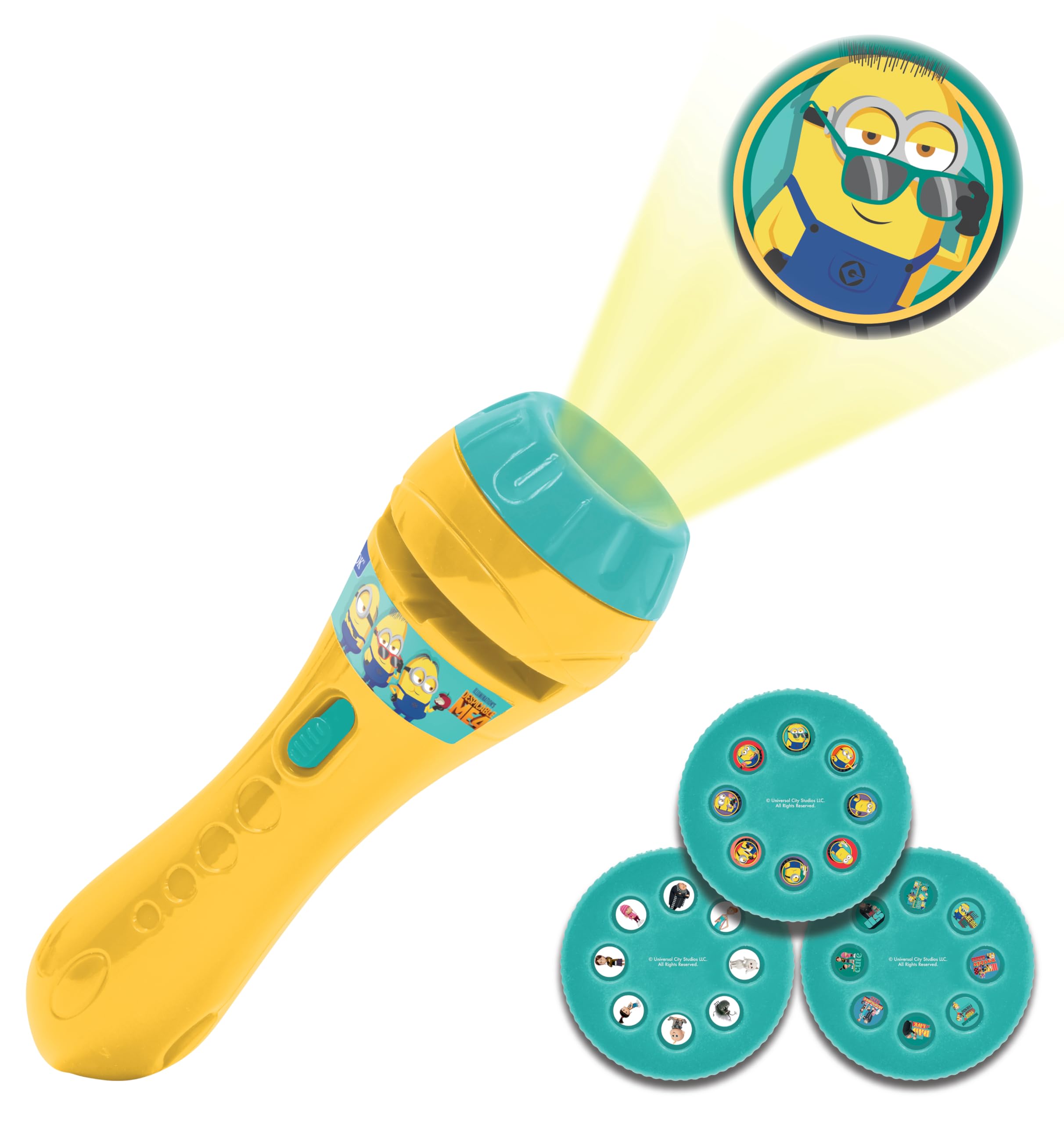 LEXIBOOK Despicable Me Minions Story Projector & Torch - 24 Images, 3 Discs, Ages 3+ 1