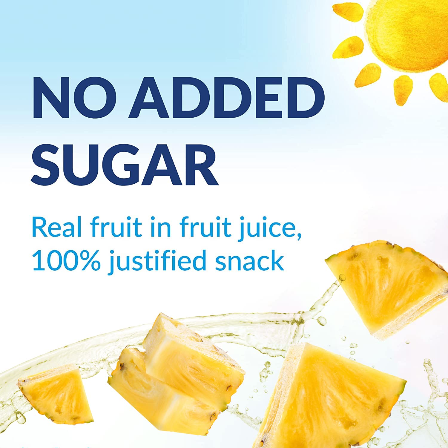 Dole Tropical Gold Pineapple in Juice Fruit Pots - 8 x 198g Chunks | Rich in Vitamin C & Fibre