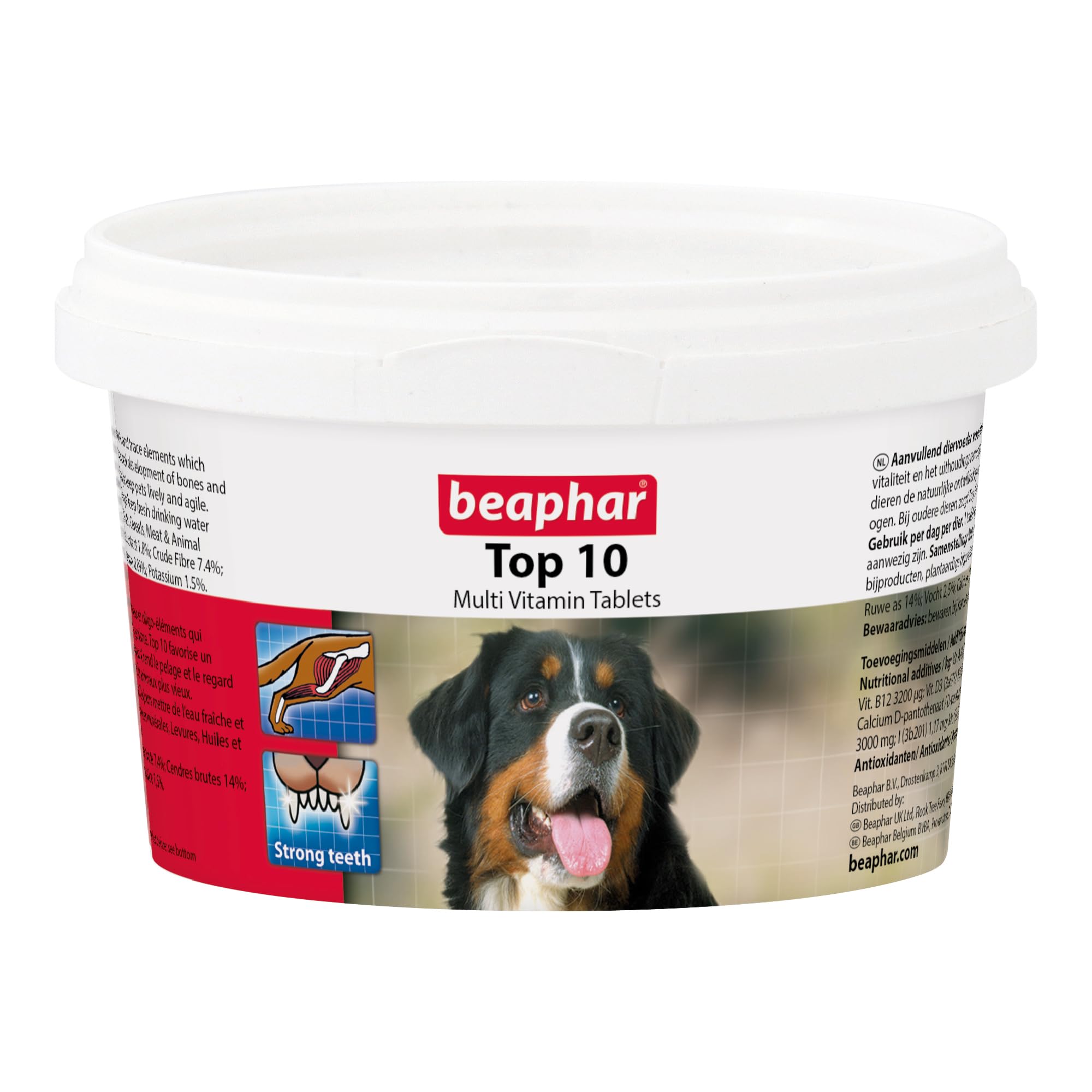Beaphar Top 10 Multi-Vitamin Tablets for Dogs - 180 Tabs | Immune & Coat Support 1
