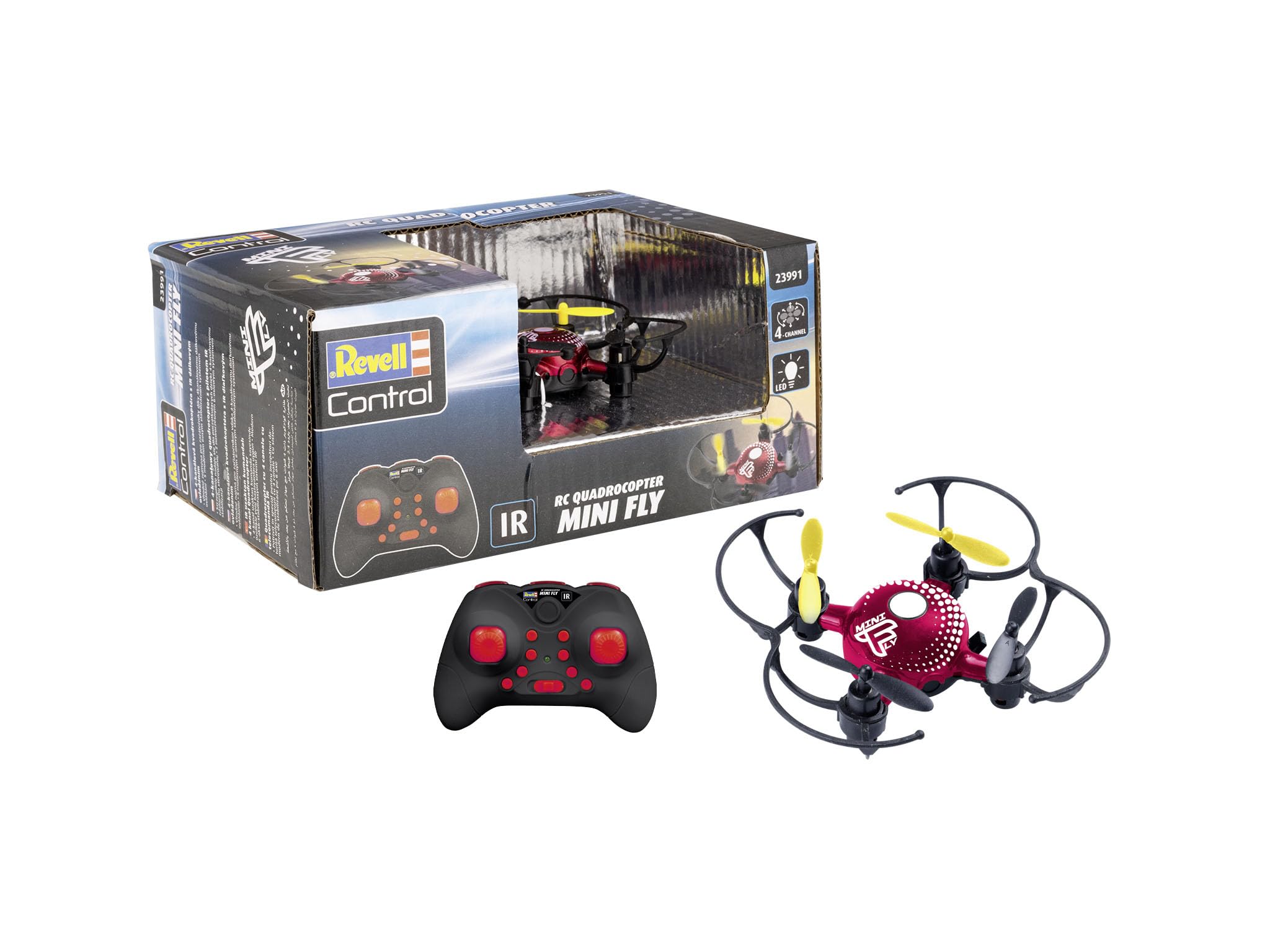Revell Control Mini Fly I RC Drone - 4 Channel Infrared Mini Quadrocopter for Indoor Use 7