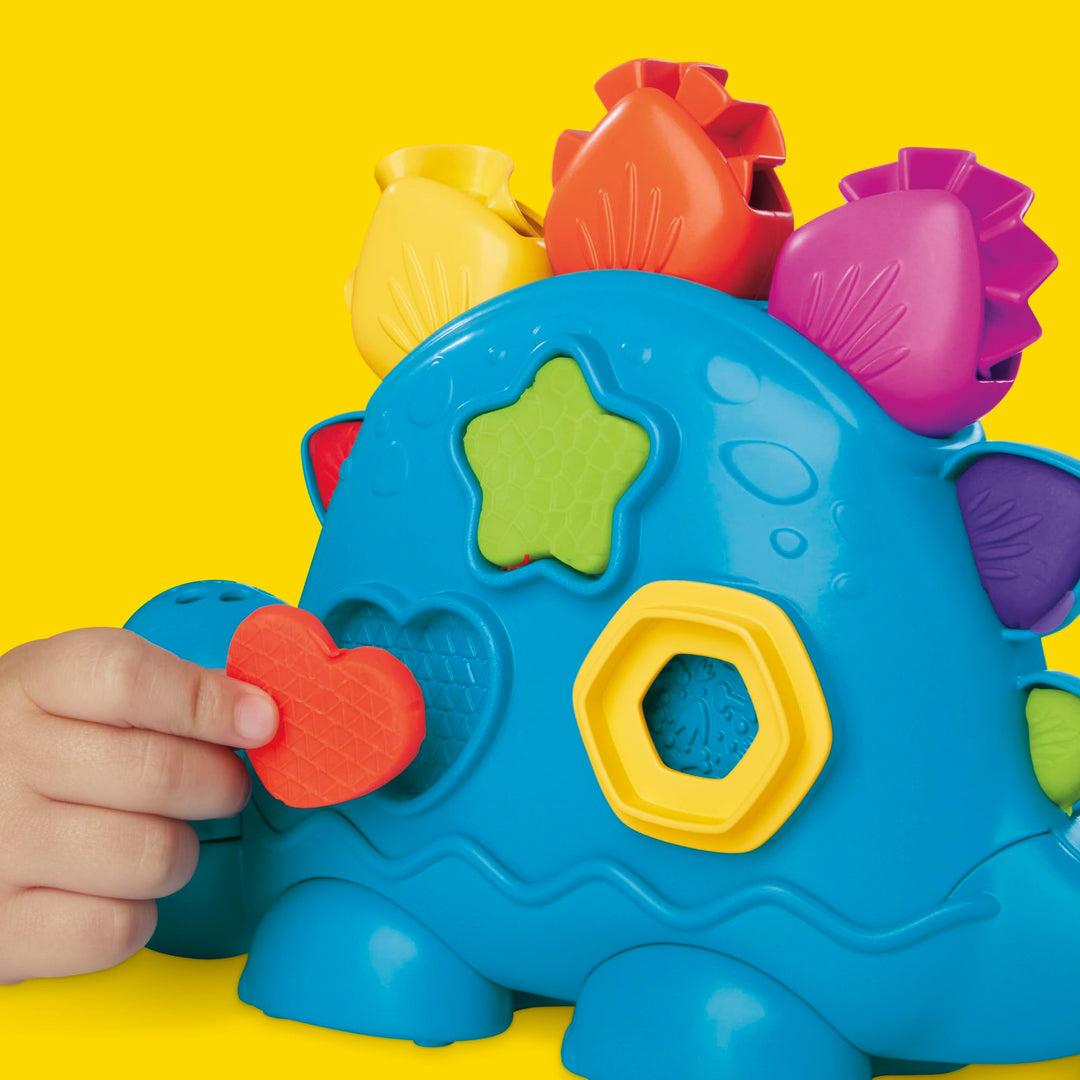 Play-Doh Shapes & Colours Dinosaur Toy - Preschool Creative Playset for Ages 3+