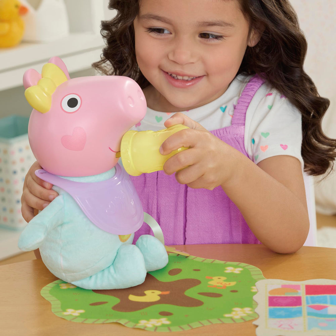 Peppa Pig Oinks and Snuggles Evie Interactive Baby Doll - 20+ Sound Effects, Ages 3+