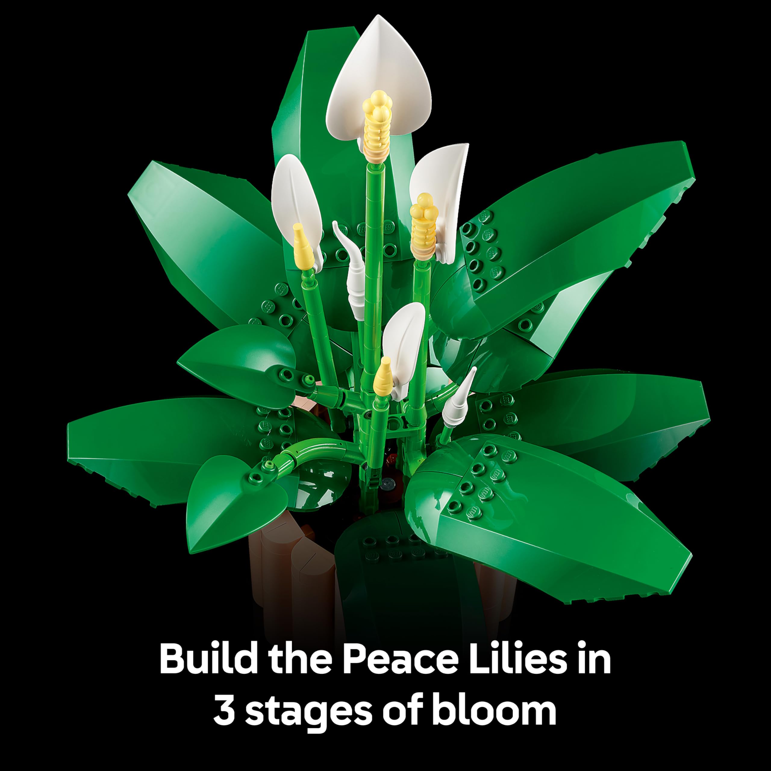 LEGO Botanicals Peace Lily Artificial Potted Plants Set 11504 for Adults | 474 Pieces 4