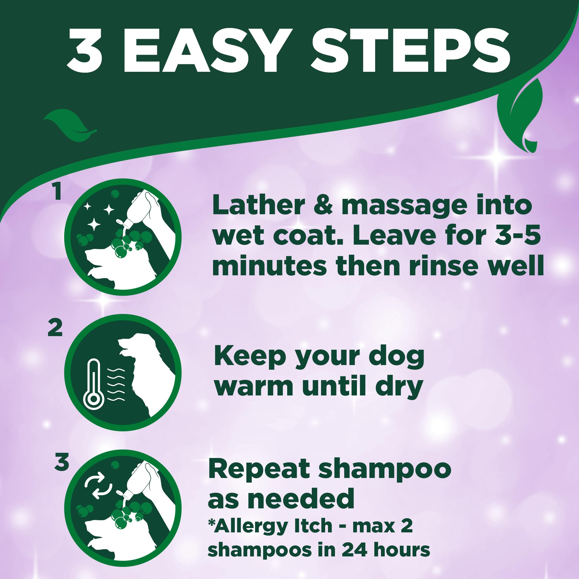 Vet's Best Allergy Itch Relief Dog Shampoo - Relieves Discomfort from Seasonal Allergies | 470ml 3