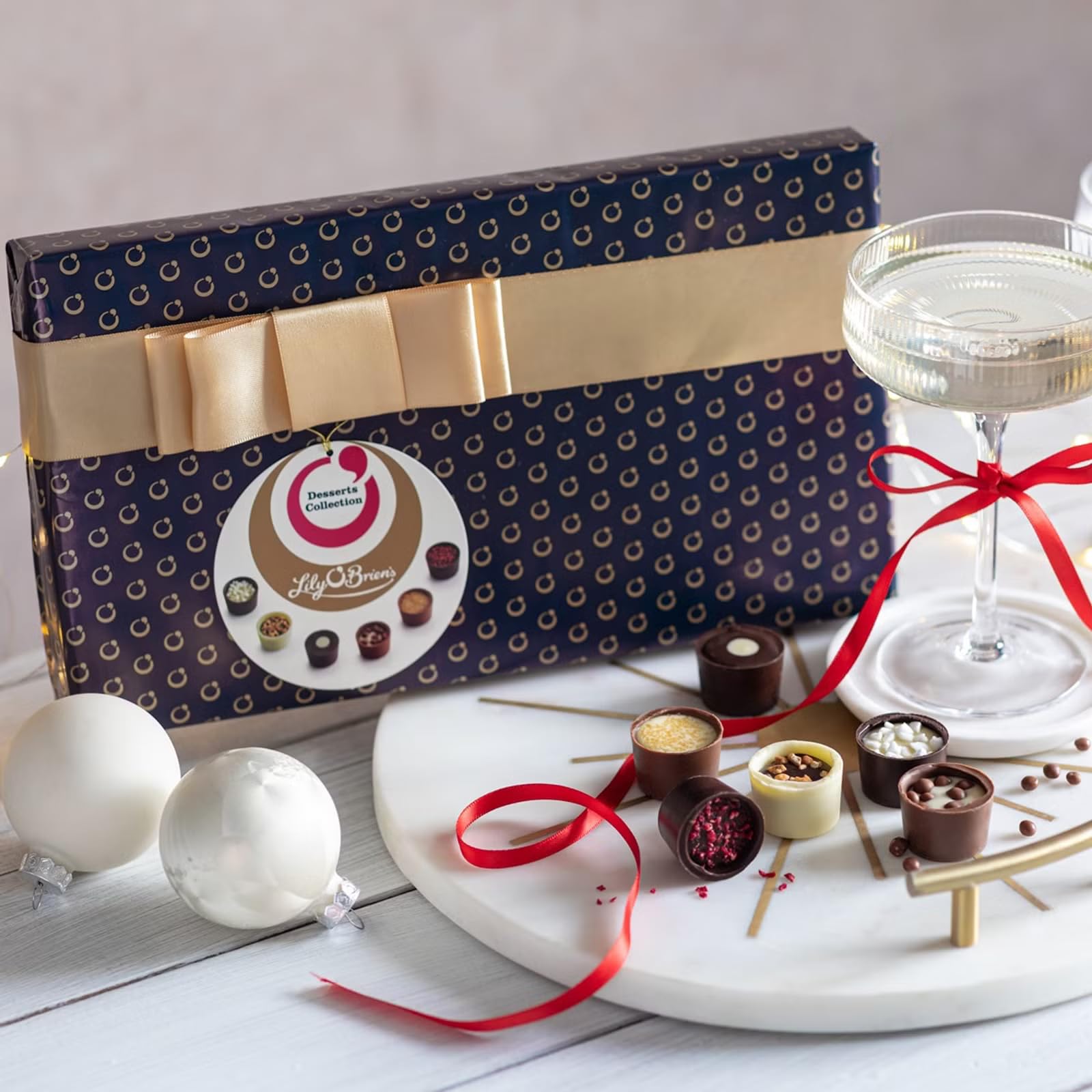 Lily O'Brien's Desserts Collection Chocolate Gift Box - 16 Assorted Chocolates | 210g