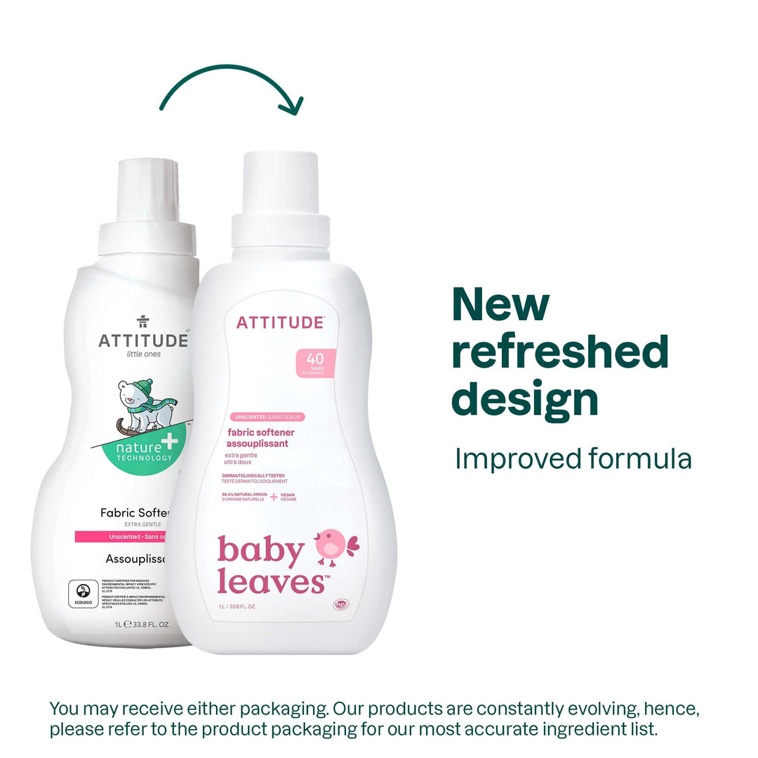 ATTITUDE - Baby Laundry Detergent Liquid, EWG Verified, Unscented, 98% Natural-Origin Ingredients