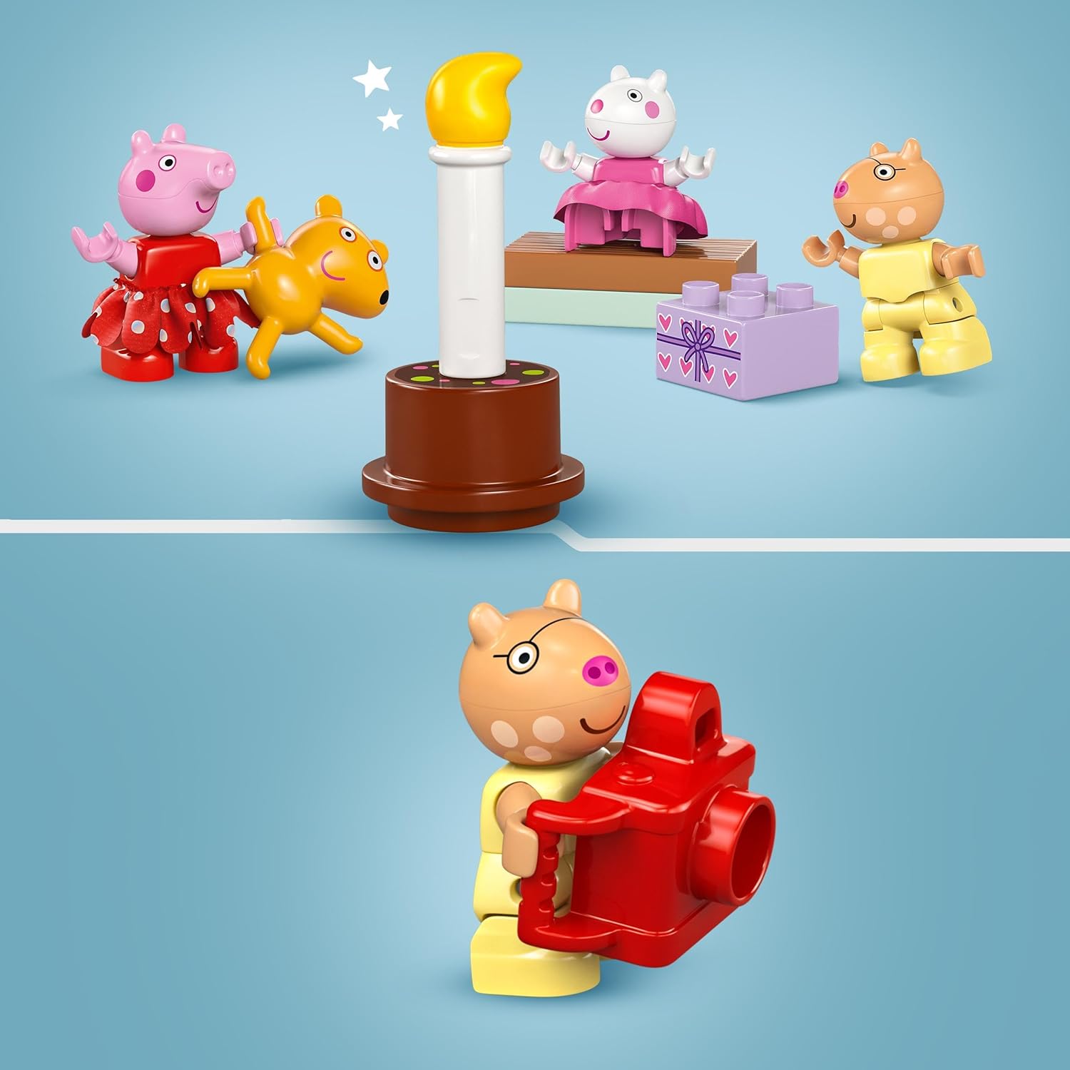 LEGO DUPLO Peppa Pig Birthday House Playset - Building Toy for 2+ Year Olds 3
