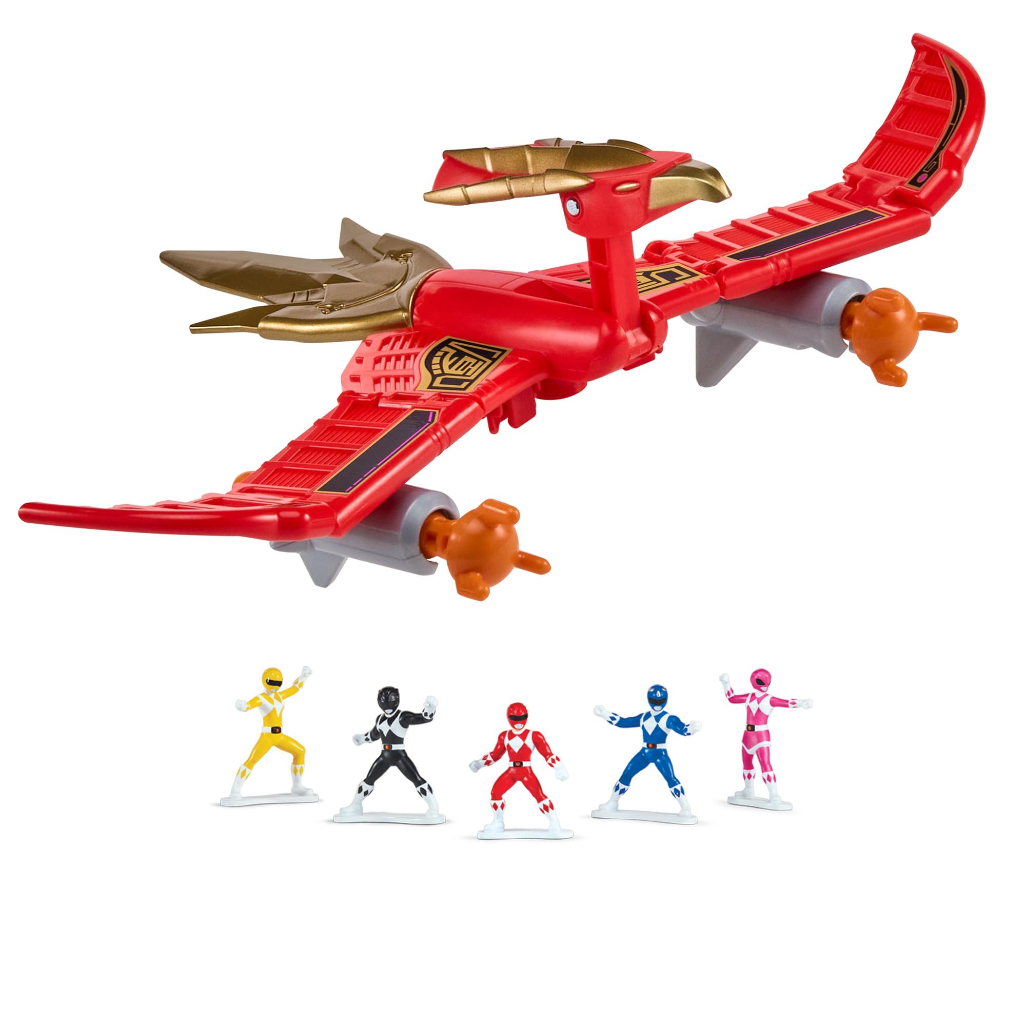 Power Rangers Pink Ranger Firebird Thunderzord Action Figure - Combinable Zord Toy | Ages 4+ 1