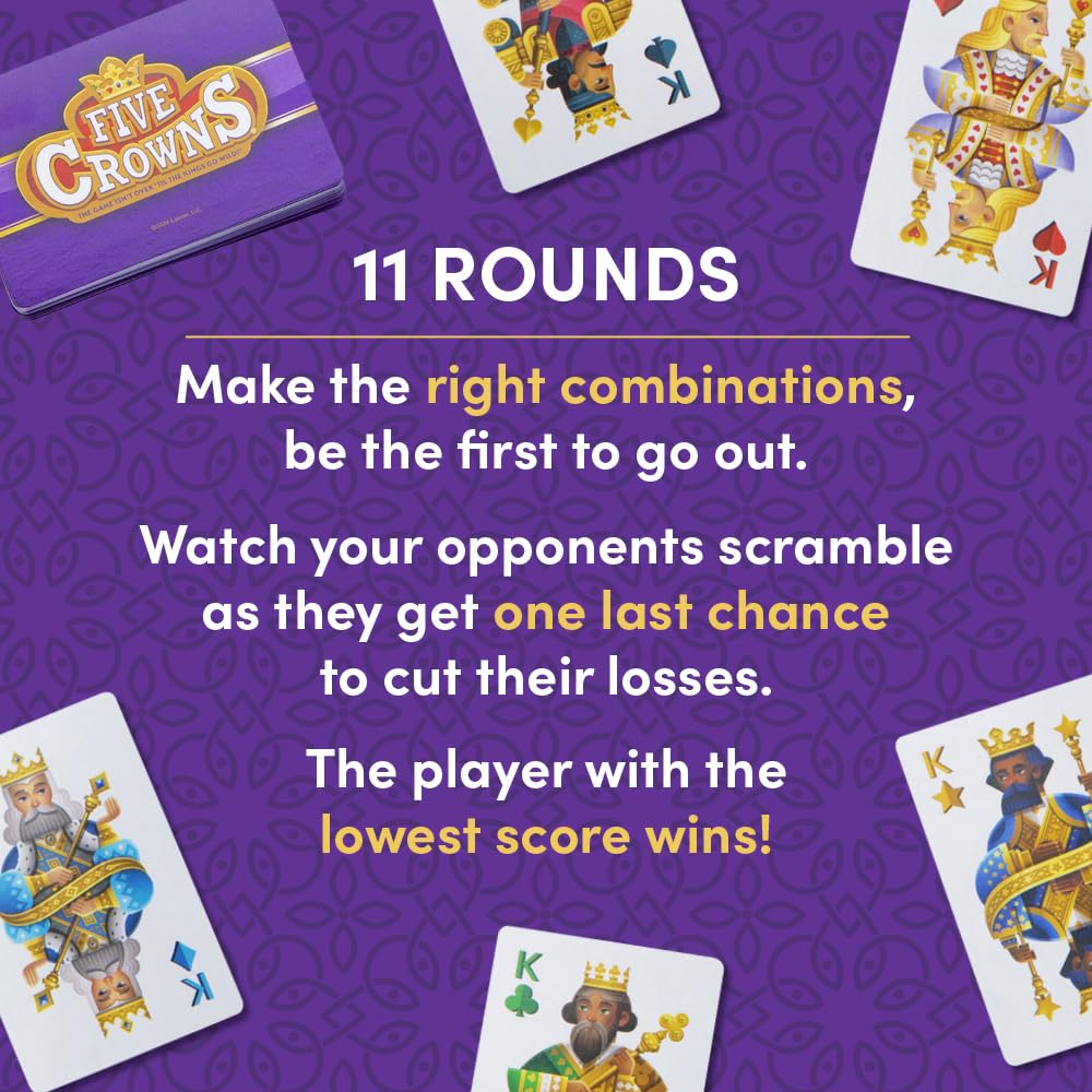The Green Board Game Co. Five Crowns Card Game 9