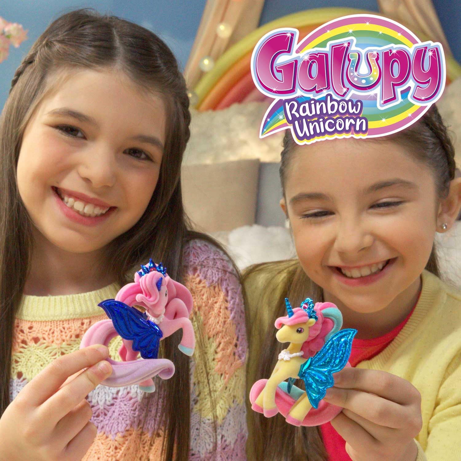 Galupy Rainbow Unicorn Toy Set - 3 Pack Collectible Figures with Swarovski Crystals 11
