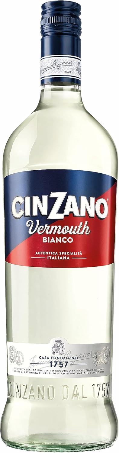 Cinzano Classico Bianco 75 cl, 15% ABV - Italian Vermouth Aperitif