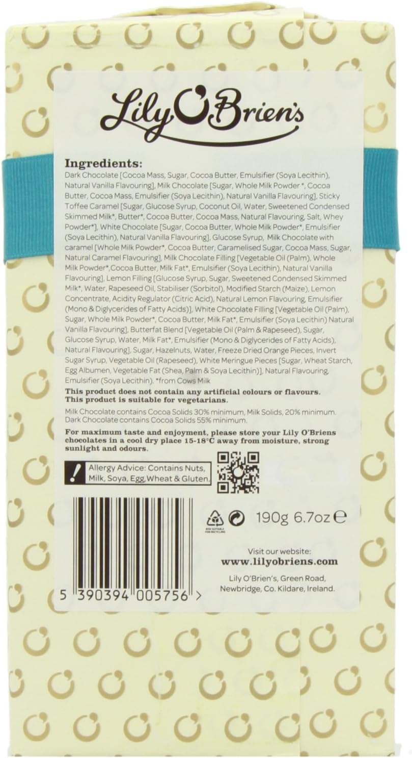 Lily O'Briens ultimative Schokoladenkollektion, 190 g – verschiedene Milch-, dunkle und weiße Schokoladen 5