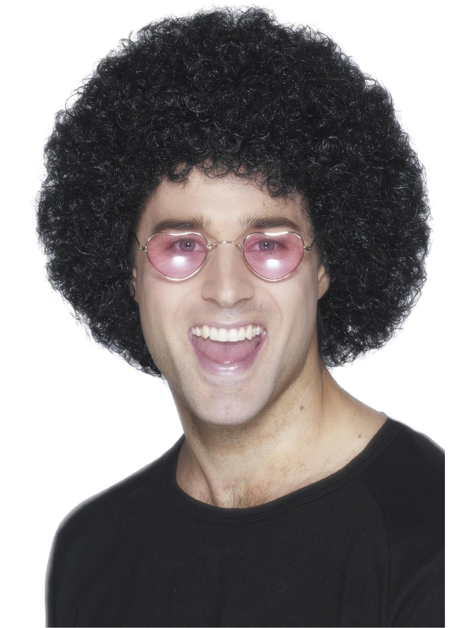 Smiffys Afro Wig - Economy Style | Black | Adult One Size 1