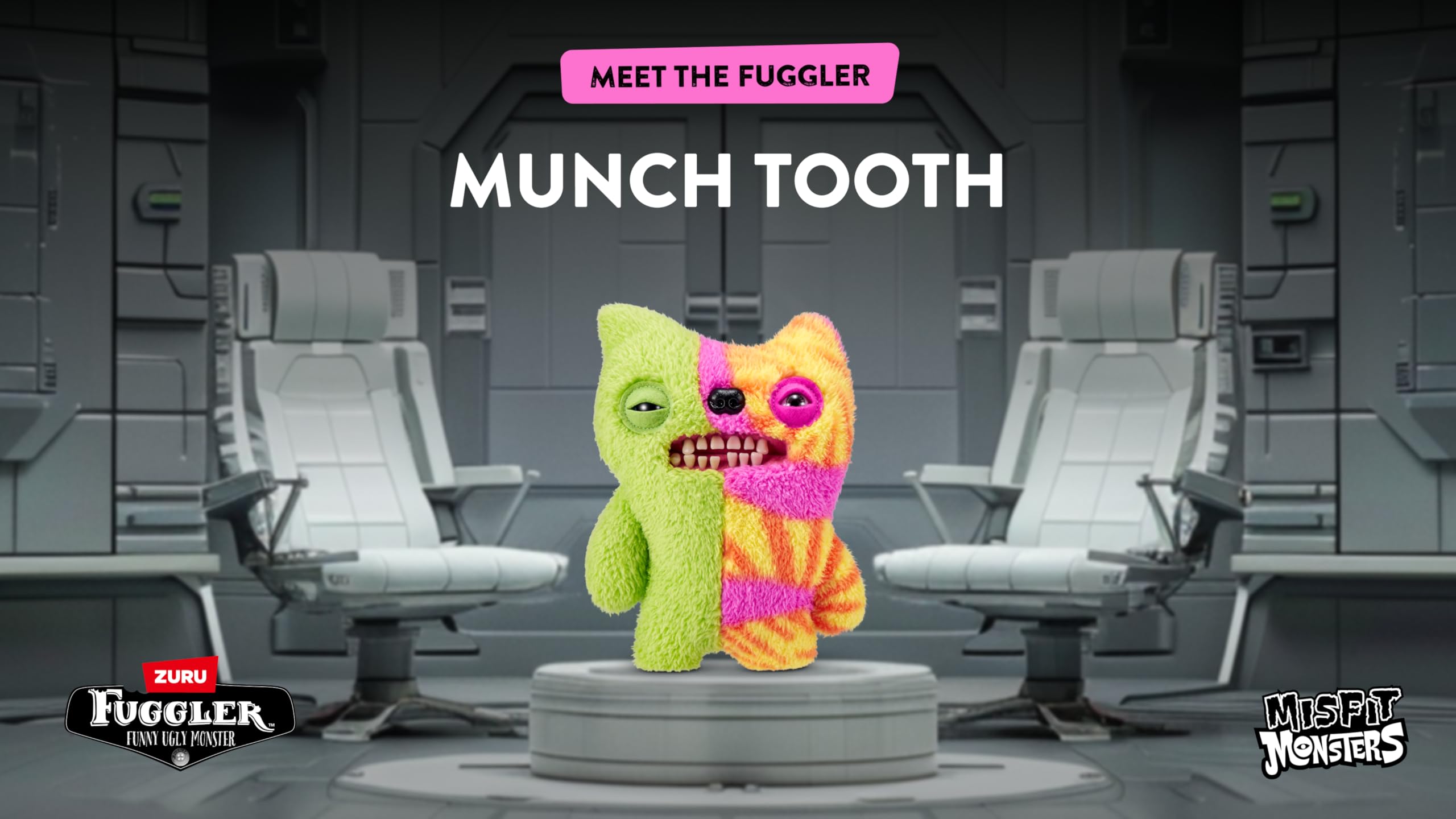 Fuggler Misfit Monsters 9-inch Plush Toy by ZURU - Funny Ugly Monster Collectible for Kids & Adults