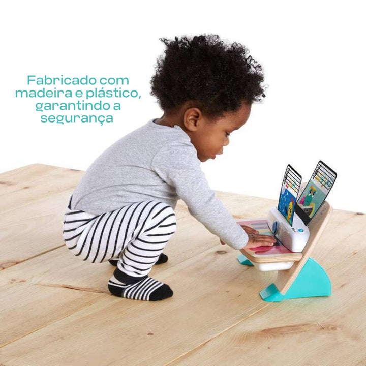 Baby Einstein Hape Magic Touch Piano - Wooden Musical Toy for Toddlers 6-36 Months