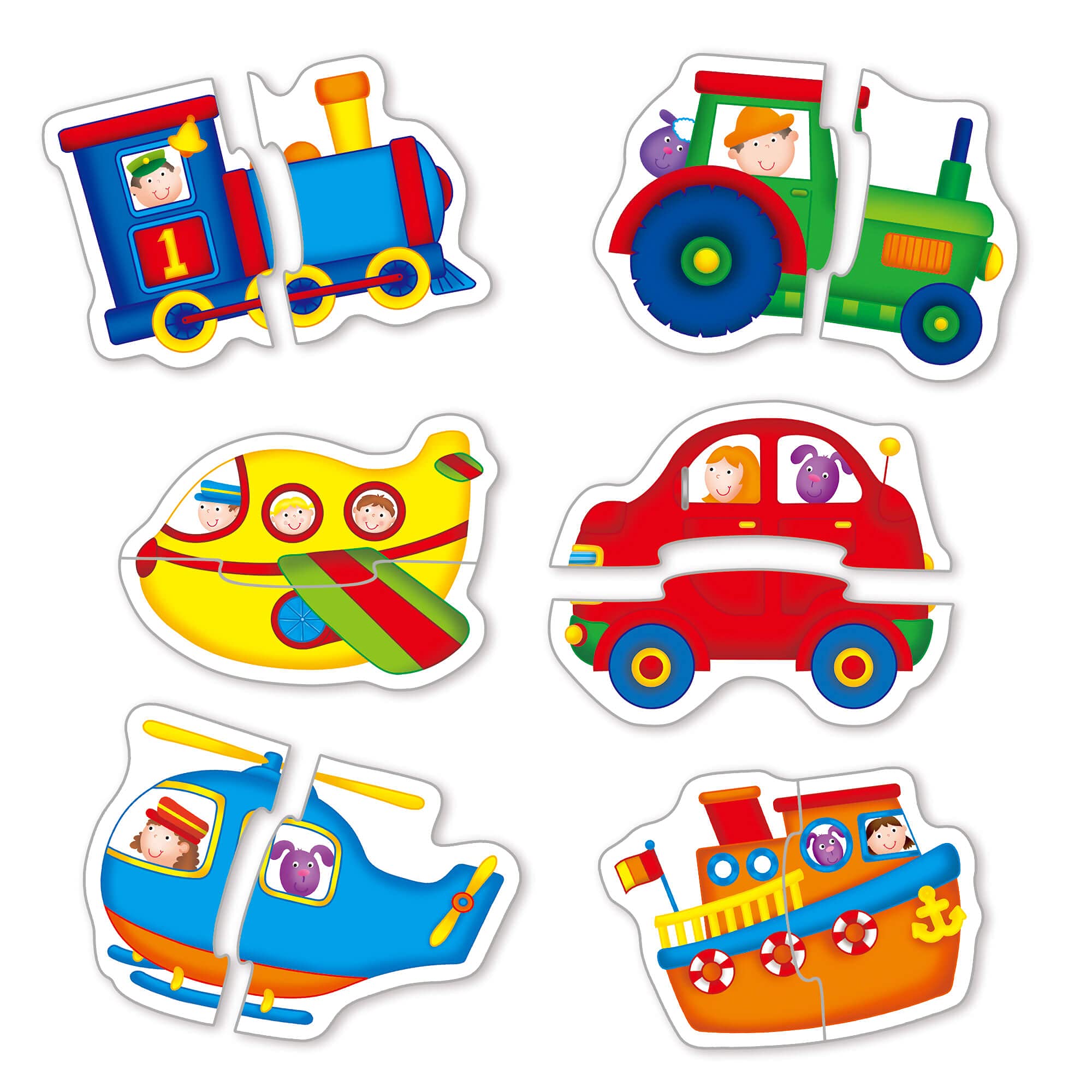 Galt Toys Baby Puzzles - Transport 2-Piece Jigsaw Set for Toddlers 18 Months+ 9