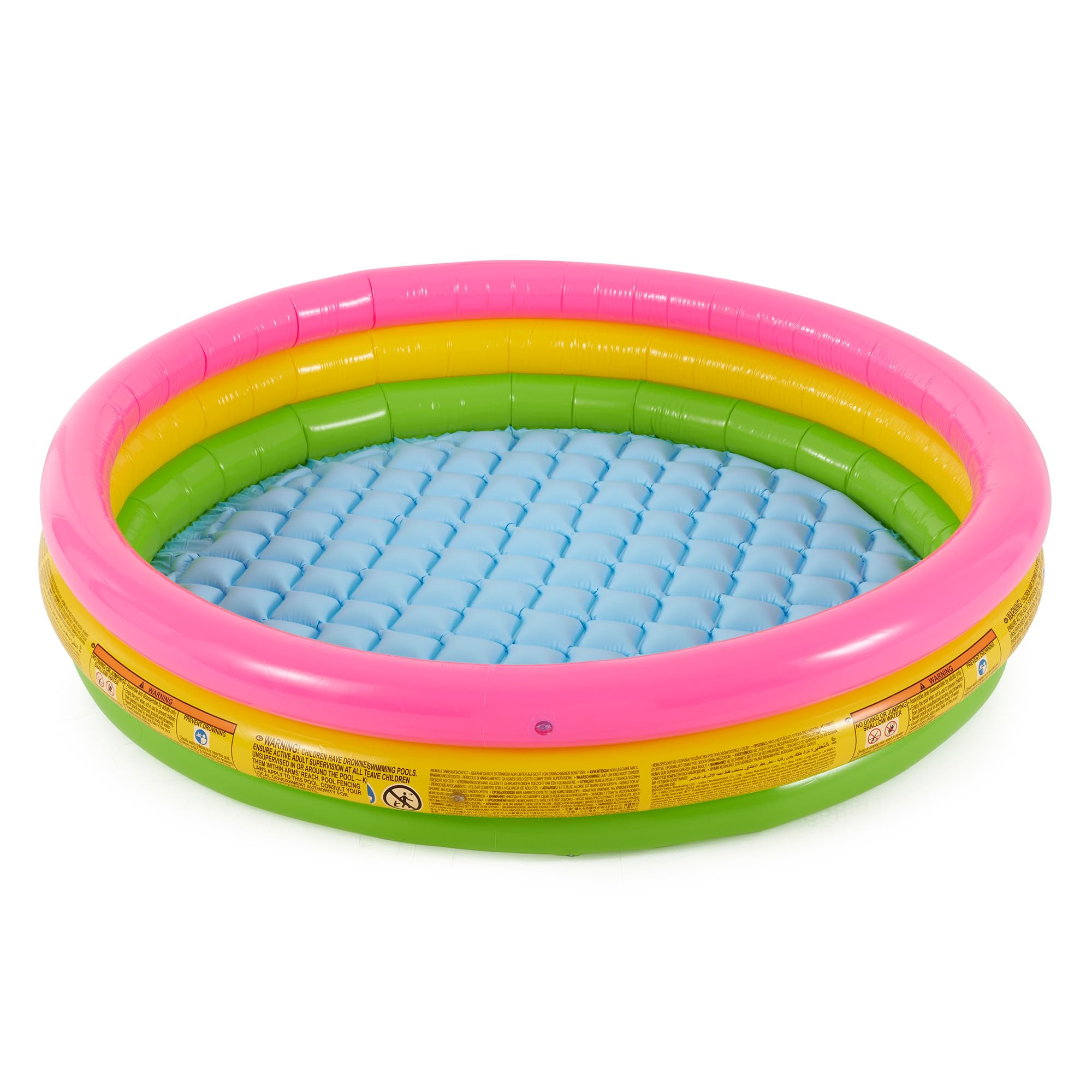 Intex 57422 3-Hoop Inflatable Paddling Pool - 147 x 33 cm | 76 Gallon Capacity 1