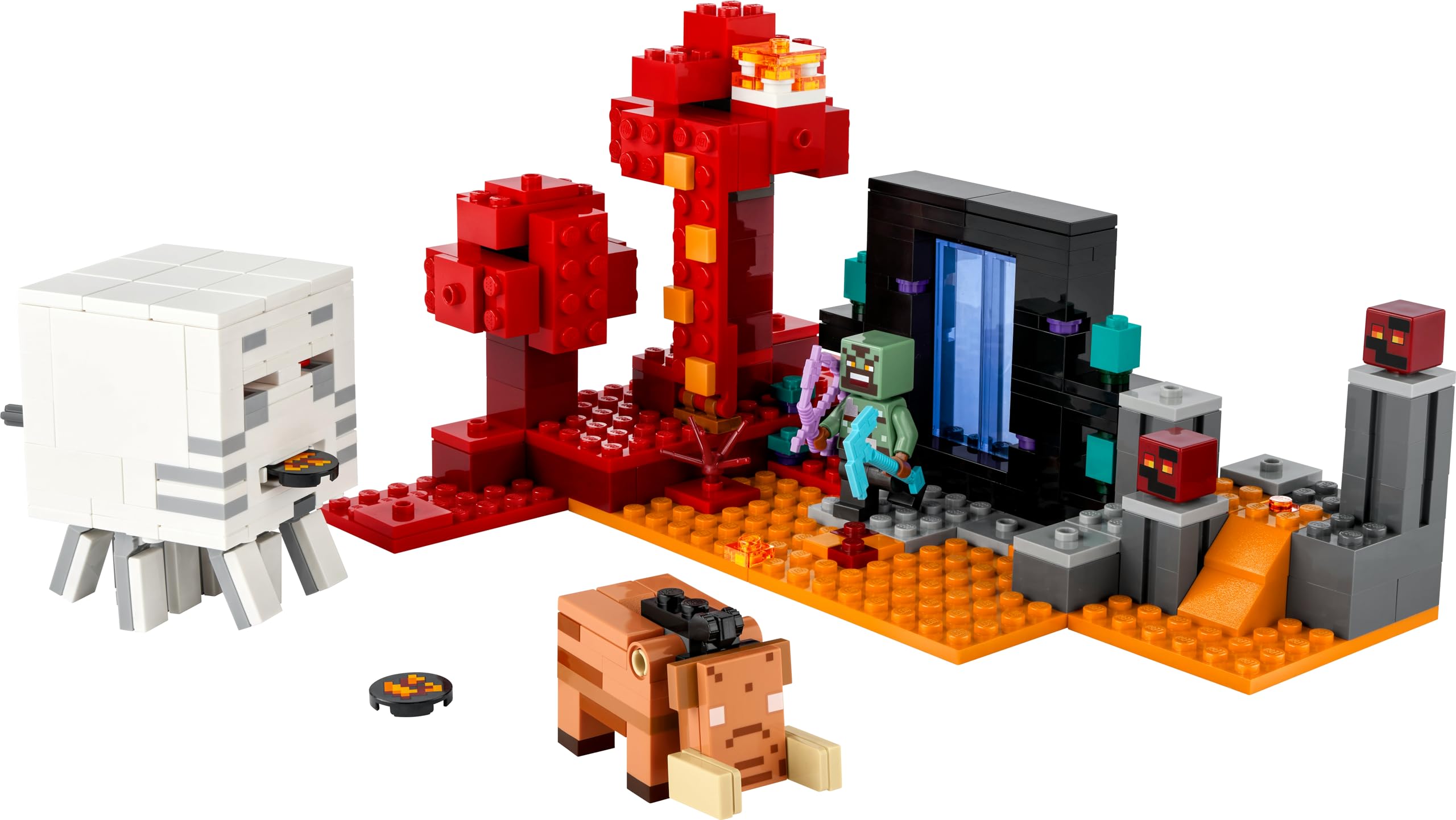 LEGO Minecraft The Nether Portal Ambush 21255 Building Set for Kids 8+ 8