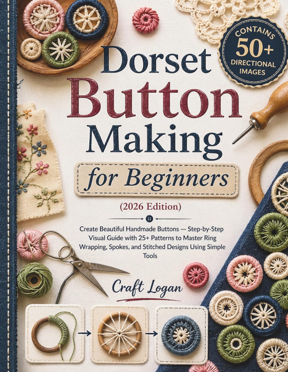 Craft Logan - Dorset Button Making for Beginners (2026 Edition) | Step-by-Step Visual Guide | Paperback