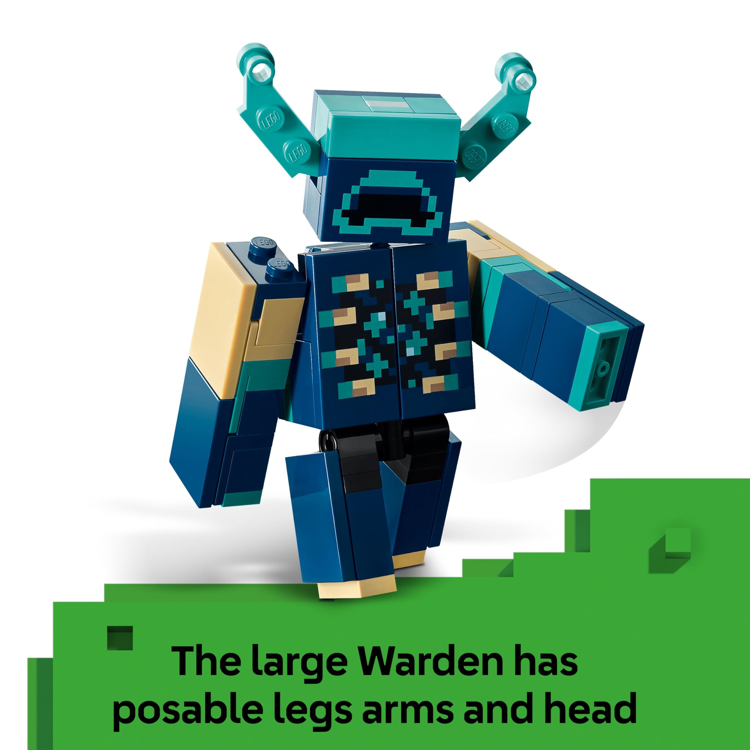 LEGO Minecraft The Warden Encounter 21274 - Buildable Warden Figure with Minifigure and Lush Cave Set 4