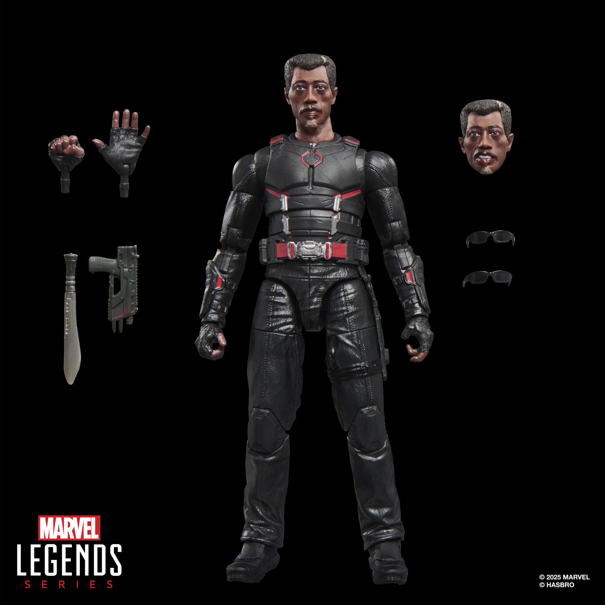 Marvel Legends Marvel's Blade Action Figure - 6-Inch Scale, 7 Accessories, Ages 14+ 2