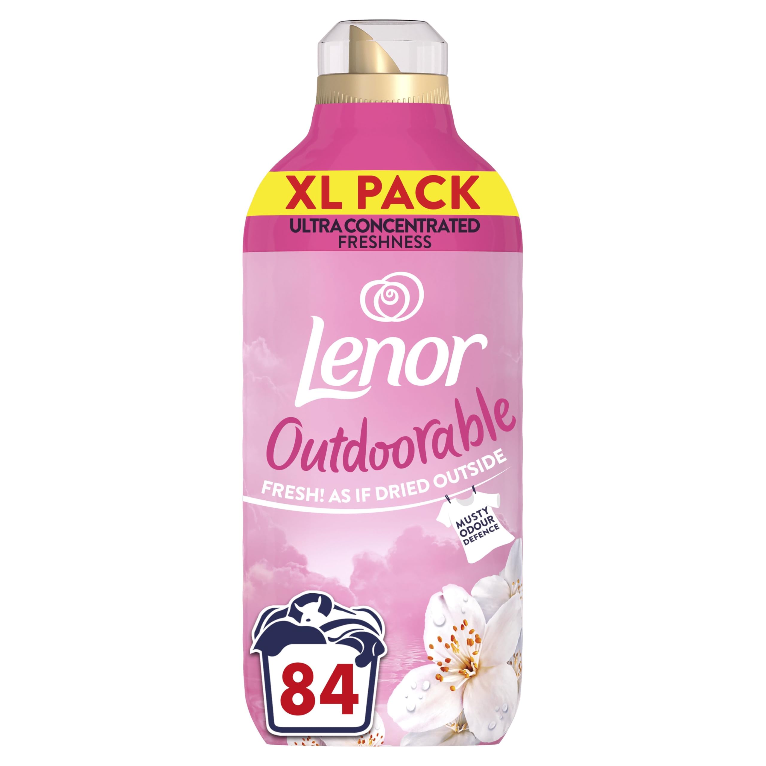 Lenor Outdoorable Fabric Conditioner - Dreamy Jasmine Scent | 1.176L (84 Washes) 1