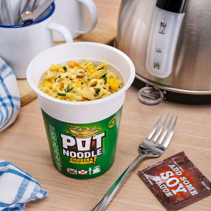 Pot Noodle Chicken & Mushroom Flavour, 12 Pack (12 x 90g)