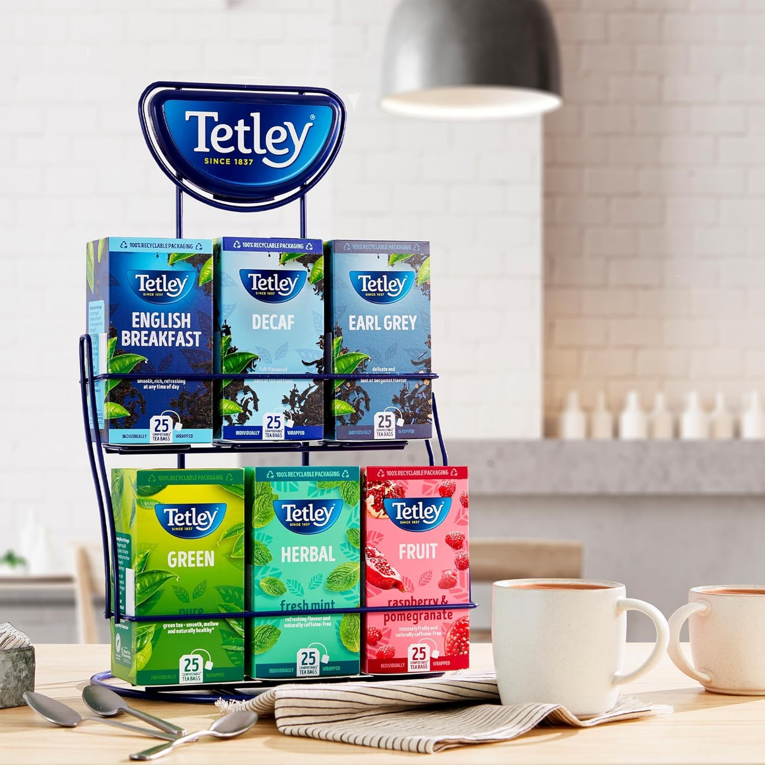 Tetley Fresh Mint Tea Bags - Peppermint & Spearmint Herbal Blend - 25 Bags 3