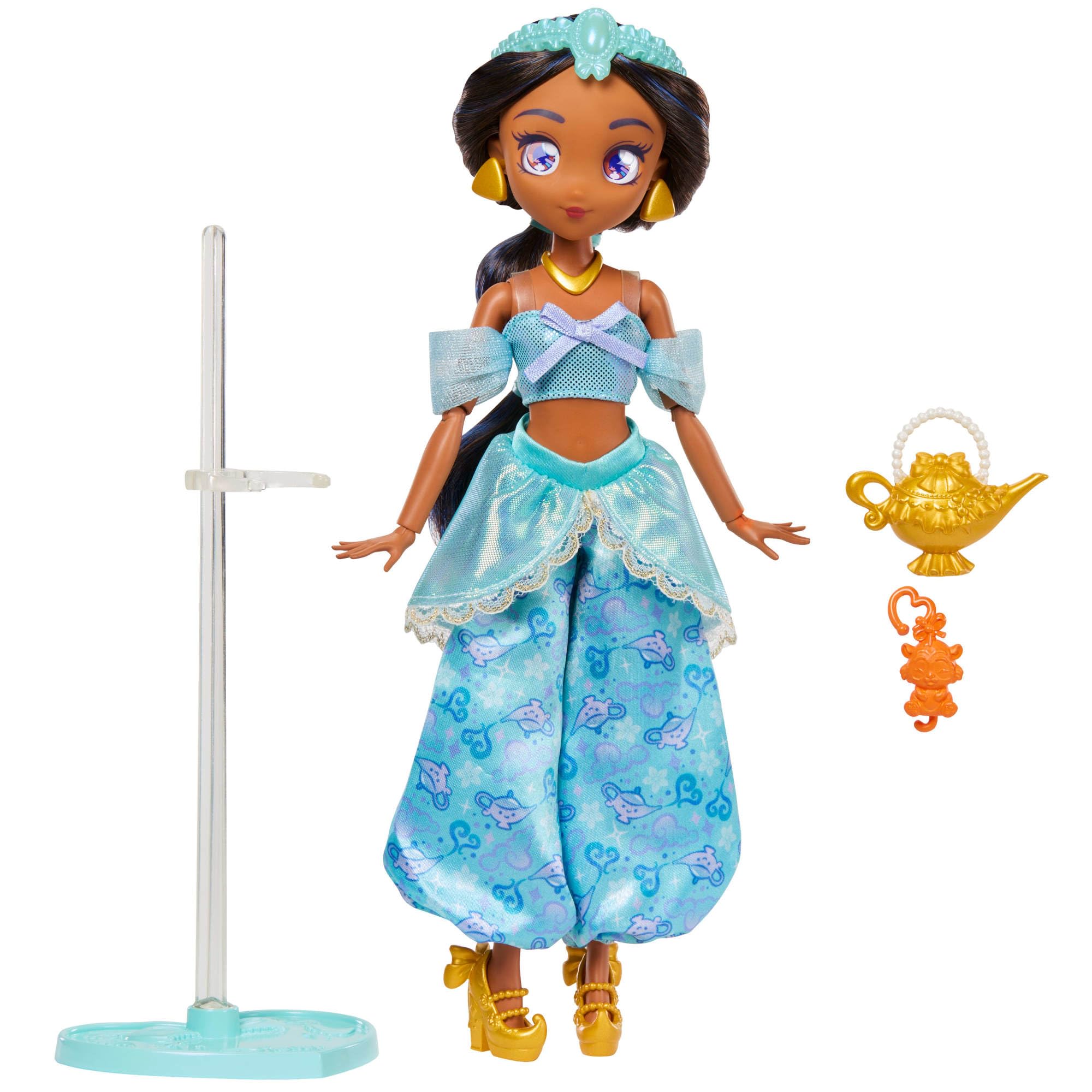 Mattel Disney Princess Jasmine Manga Doll - 9 in, 11 Articulation Points, Ages 6+ 6