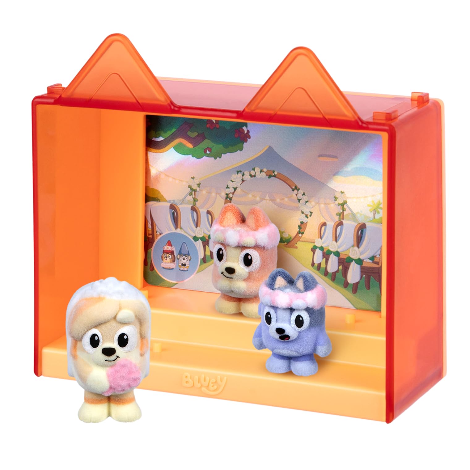 Bluey Fuzzies Episode Pack: The Sign with 3 Specially Flocked Collectible Figures | Ages 3+ 3