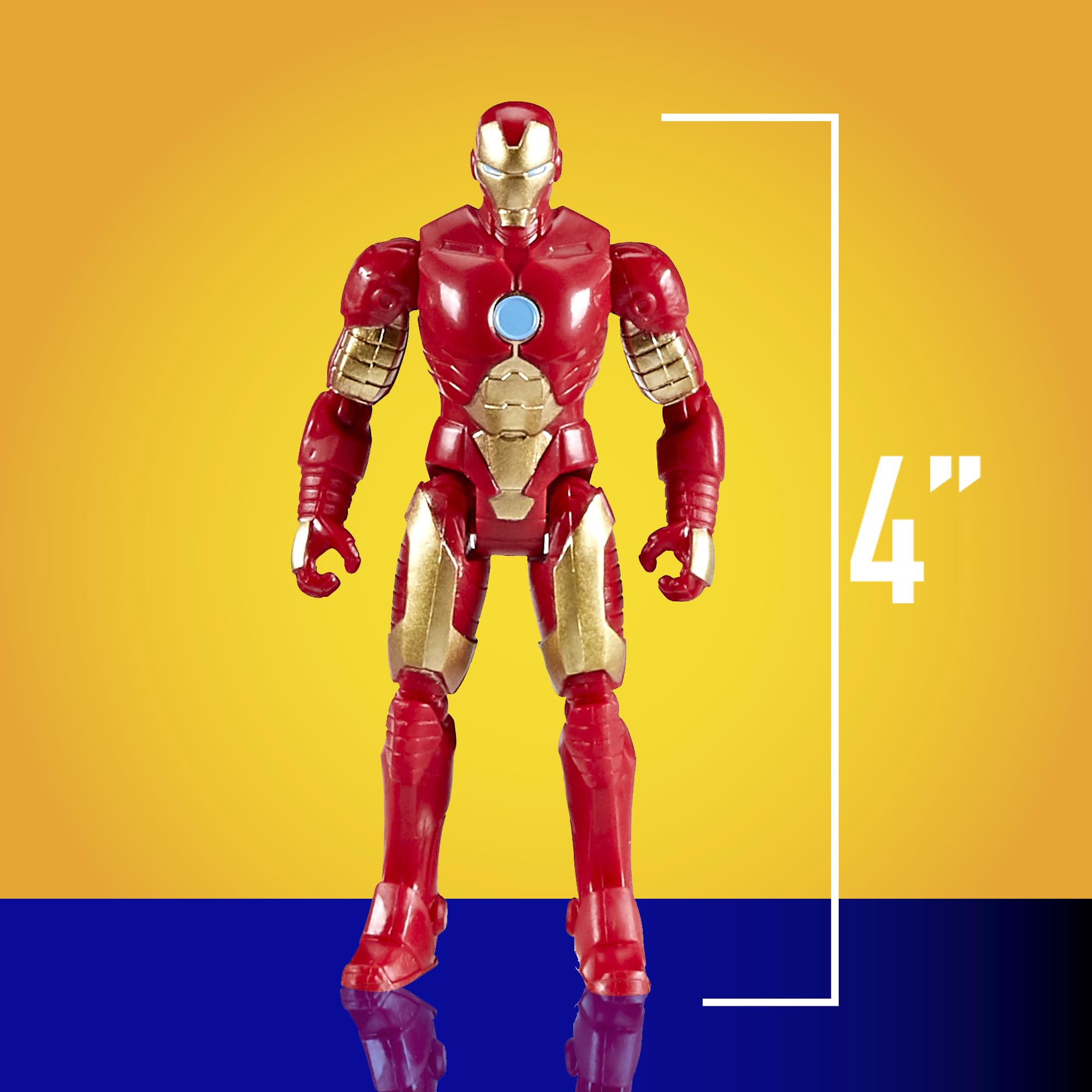 Hasbro Marvel Avengers Epic Hero Series Iron Man Repulsor Blast Battle Jet | 4-inch Figure 7