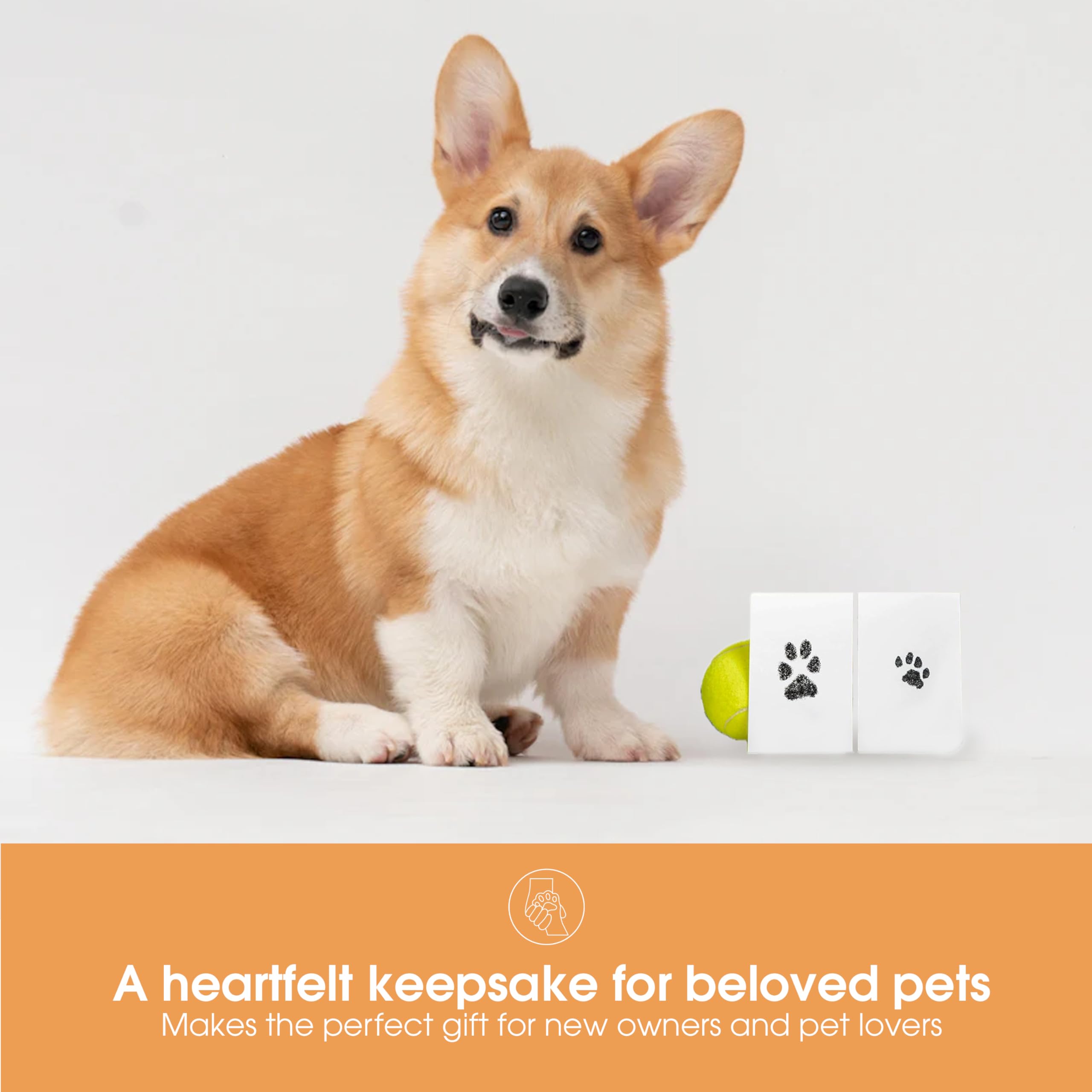 Pearhead Paw Print Clean Touch Ink Pad Kit for Dogs and Cats | Mess-Free Keepsake 5