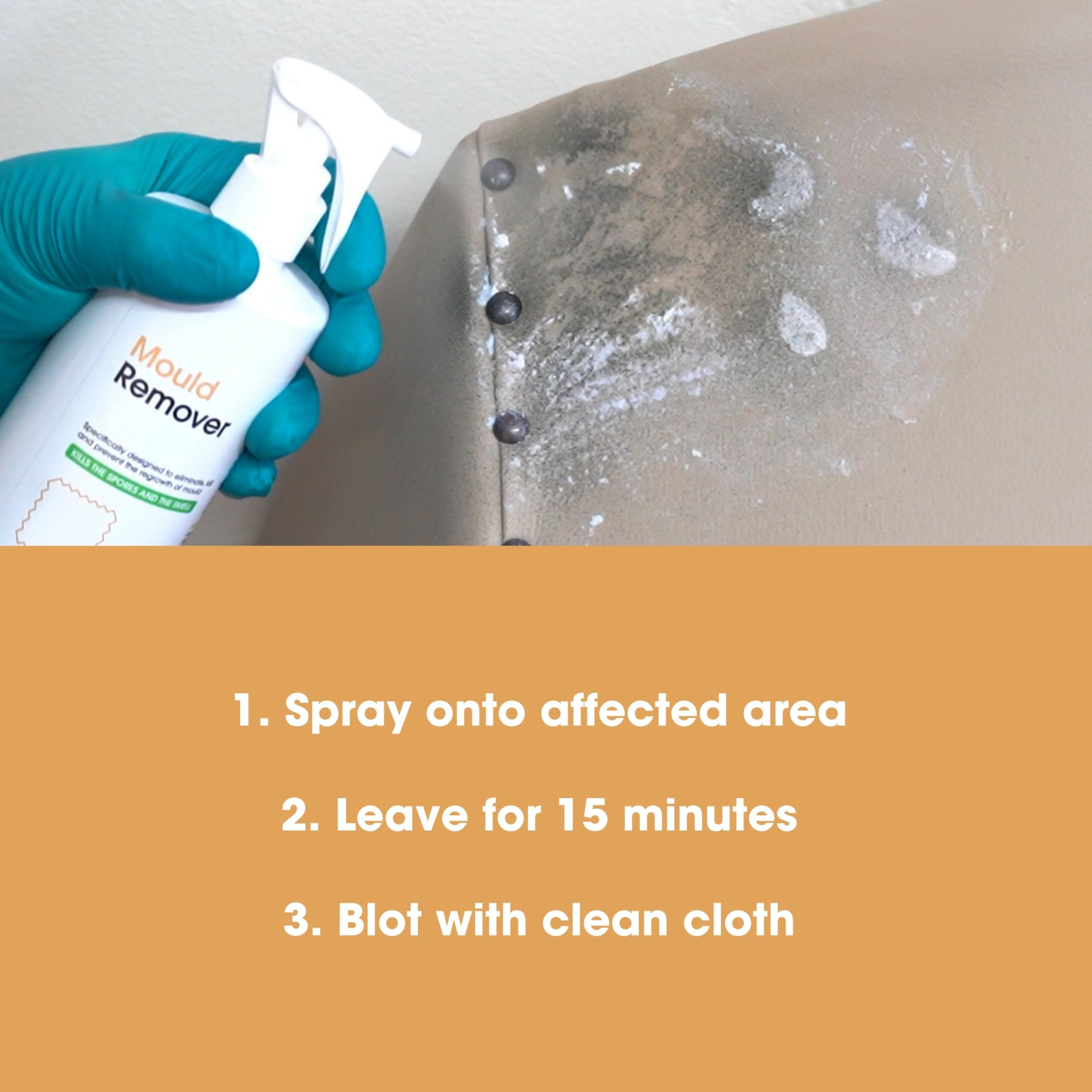 Furniture Clinic Mould Remover Spray - Kills Mould & Spores on Contact, Prevents Re-growth | 500 ml 3