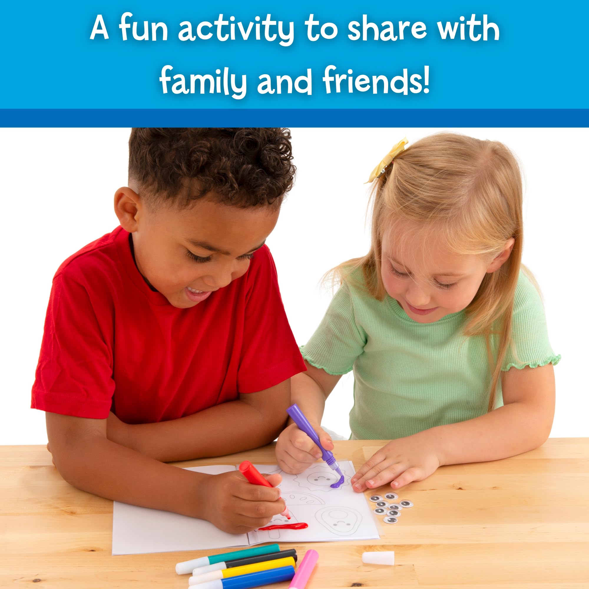 Galt Jelly Stickers Craft Kit - Kids Make Their Own Colourful Stickers with Googly Eyes 2