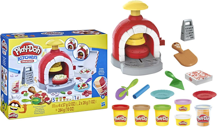 Play-Doh Kitchen Creations Pizza Oven Playset - 6 Colors & 8 Tools for Kids 3+