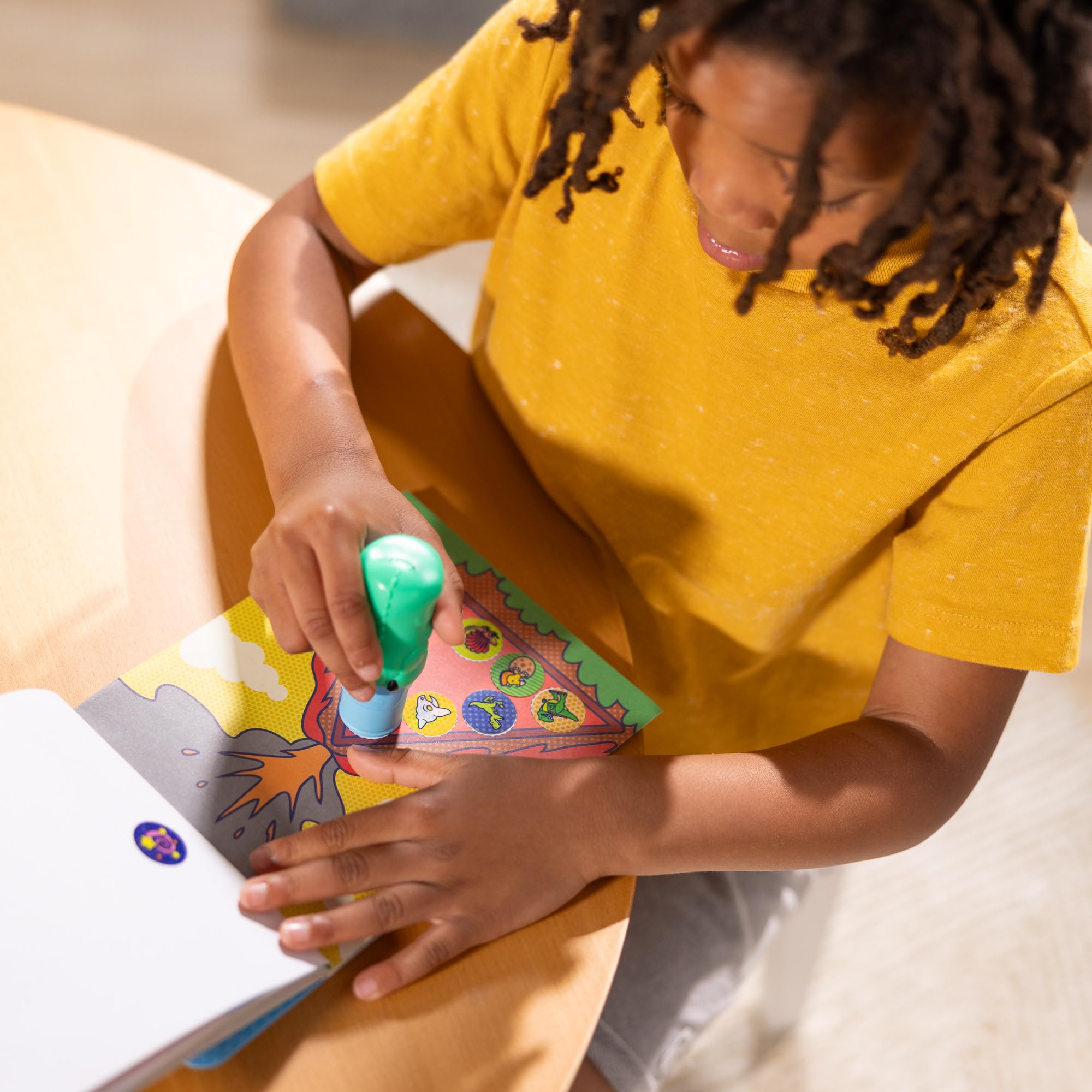Melissa & Doug WOW Sticker Stamper & Activity Pad - Dinosaur Theme | Age 3+ | Mess-Free Play 6