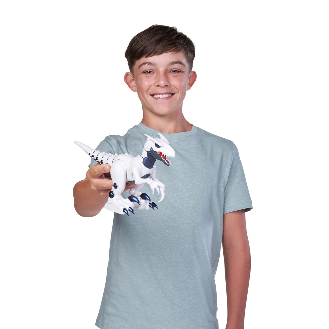 Robo Alive Dino Raptor Robotic Toy by ZURU - Electronic Dinosaur for Kids 3+
