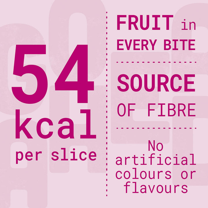 Go Ahead Raspberry Crispy Fruit Slices Snack Bars Multipack, 4 x 43.6 g