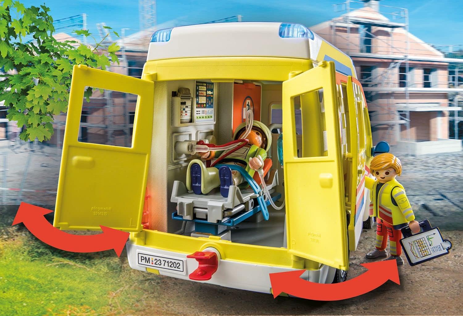 Playmobil 71202 City Life Ambulance with Lights and Sound - Role Play Toy for Ages 4+ 2