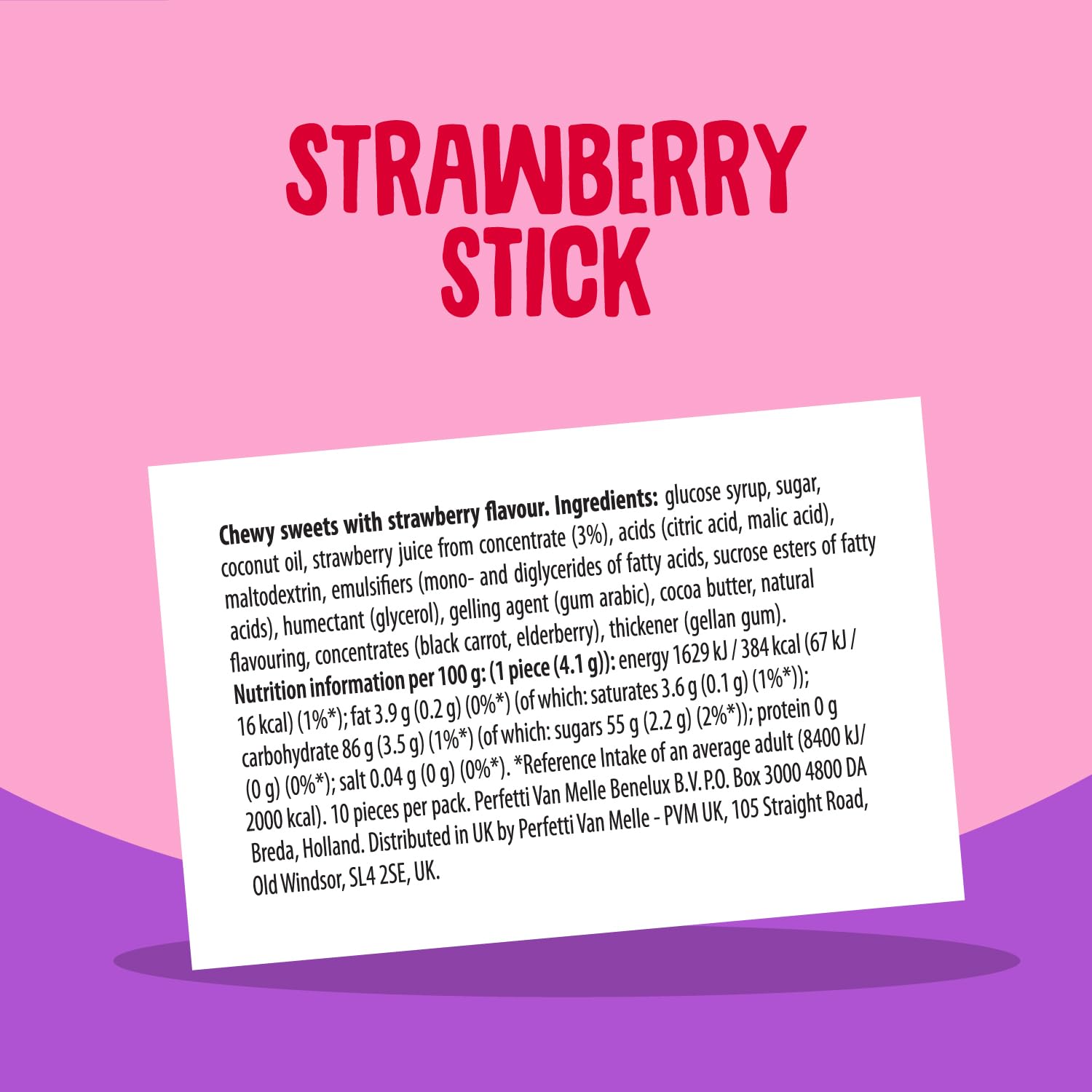 Fruittella Simply Strawberry Soft Chews - Vegan, Gluten-Free Fruit Flavoured Party Sweets 4