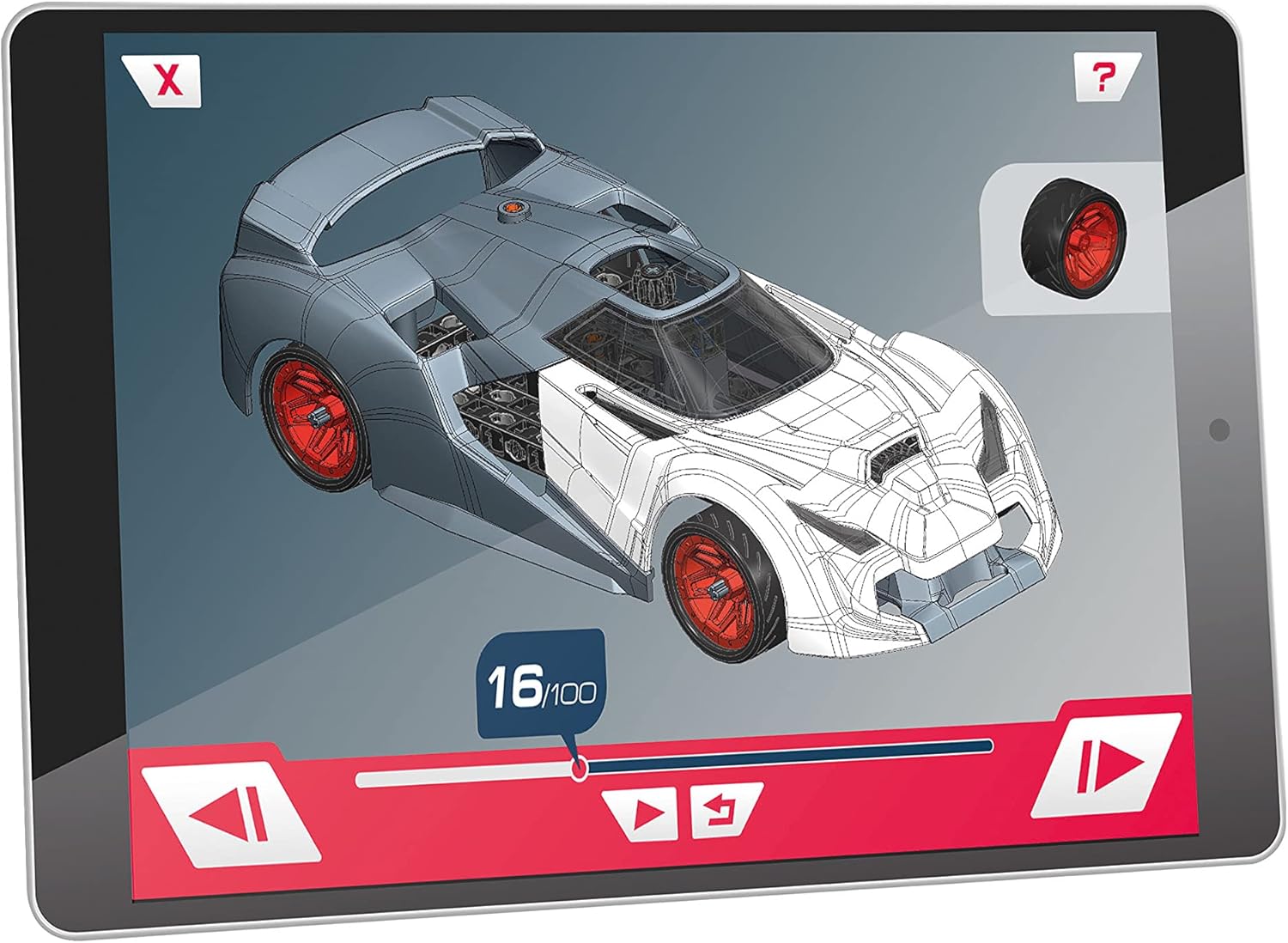 Clementoni Science Museum Mechanics Hypercar Kit - Educational Building Set for Kids 8+ 2